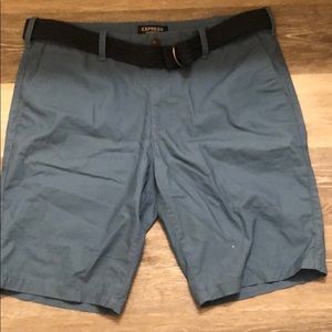 Express shorts new 34 blue